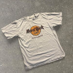 Hard-rock-cafe Men's White and Grey T-shirt